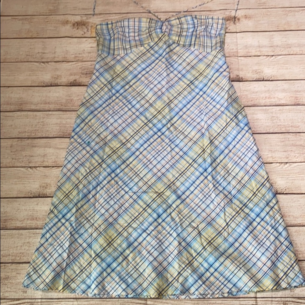 Loft Plaid Halter Dress size 10 - Picture 7 of 10